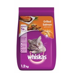 Whiskas Dry Food with Grilled Salmon Steak for Adult Cats (1+ Years)