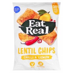 Eat Real Lemon & Chili Lentil Chips - vegan  gluten free