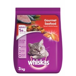 Whiskas Dry Food with Gourmet Seafood for Adult Cats (1+ Years)