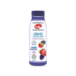 Al Ain Low Fat Mixed Berry Greek Yogurt Drink with Real Fruits 280ml