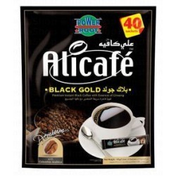 Alicafe Black Gold 2in1 Instant Black Coffee Sachets with Ginseng Essence