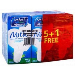 Almarai Long Life Full Fat Milk (5+1 Free) - preservatives free