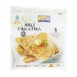 Ashoka Frozen Wholewheat Asli Parathas (5 Pieces) - vegetarian  artificial preservatives free