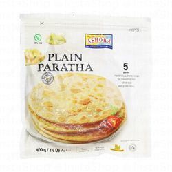 Ashoka Frozen Wholewheat Plain Parathas (5 Pieces) - vegetarian  artifiial preservatives free
