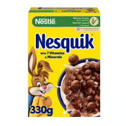 Nestle Nesquik Wholegrain Chocolate Cereal - artificial color free  artificial flavor free - ( Special Offer)