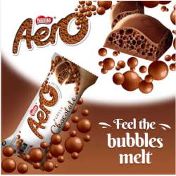 Nestle Aero Milk Chocolate Bar - vegetarian