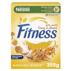 Fitness Wholegrain Cereal with Oats  Honey & Almonds - artificial flavors free  artificial colors free