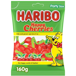 Haribo Happy Gummy Candies Cherry Flavor - artificial color free