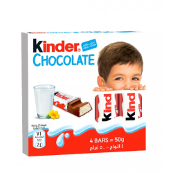 Kinder Milk Chocolate Bars (4 Bars)