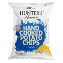 Hunter's Gourmet Hand Cooked Sea Salt Potato Chips - vegan  gluten free  GMO free