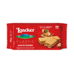 Loacker Classic Wafers Filled with Vanilla Cream - GMO free  preservative free  no added colors