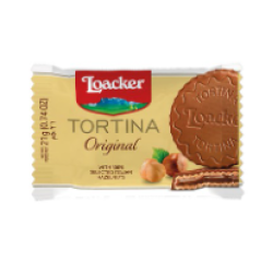 Loacker Original Tortina Mini Milk Chocolate Coated Wafers Filled with Hazelnut Cream - GMO free  trans fat free  no added flavorings