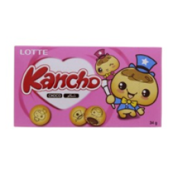 Lotte Kancho Biscuit Bites Filled with Chocolate