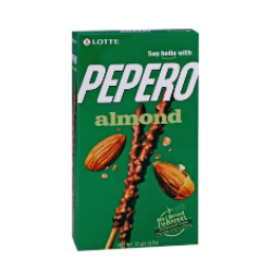 Lotte Pepero Biscuit Sticks Coated with Chocolate & Almonds