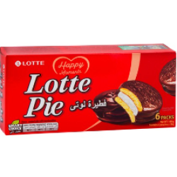 Lotte Pie Chocolate Coated Snack with Marshmallow Filling - vegetarian