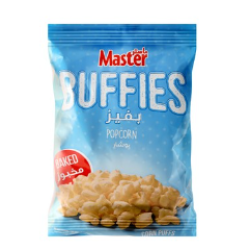 Master Buffies Baked Popcorn Corn Puffs - artificial colors free