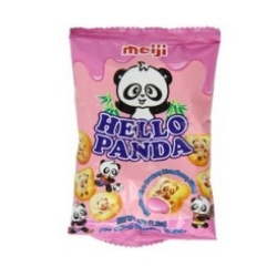 Meiji Hello Panda Biscuits Filled with Strawberry Cream