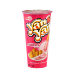 Meiji Yan Yan Finger Biscuits with Strawberry Cream Dip