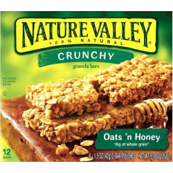 Nature Valley Crunchy Granola Bars with Honey & Oats - lactose free  preservative free  color free