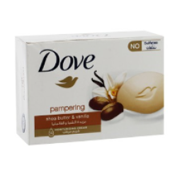 Dove Moisturizing, Nourishing & Pampering Soap Bar with Shea Butter & Vanilla