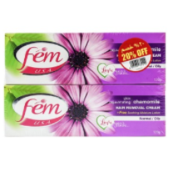 Fem Rejuvenating Hair Removal Cream with Chamomile for Normal & Oily Skin