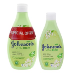 Johnson's Vita-Rich Revitalizing Body Wash with Aloe Vera Extract & Vitamin E