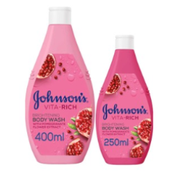 Johnson's Vita-Rich Brightening Body Wash with Pomegranate Flower Extract