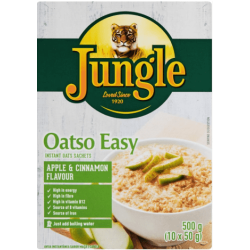 Jungle Oatso Easy Oats Apple & Cinnamon Flavor (10 pieces)