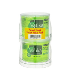 Vatika Naturals Spike Up Styling Gel Strong Hold 6 (Super Value Pack) - alcohol free