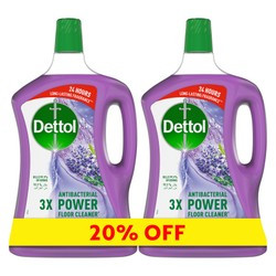 Dettol Antibacterial Power Floor Cleaner Lavender Scent (20% Off)