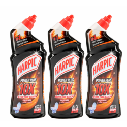 Harpic 10x Power Plus Original Toilet Bowl Cleaner Liquid (2+1 Free)