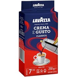 Lavazza Crema E Gusto Classico Arabica & Robusta Ground Coffee Dark Roast - Intensity 7 