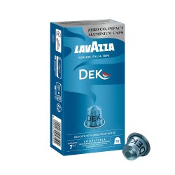 Lavazza Dek Decaffeinated Roasted Espresso Coffee Capsules - Intensity 7