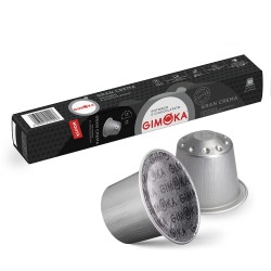 Gimoka - Aluminum Capsules, Nespresso Compatible in Tube, Gran Crema Premium Coffee Flavor 