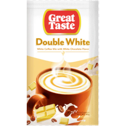 Great Tase Double White Coffee Mix with White Chocolate Flavor Sachet 