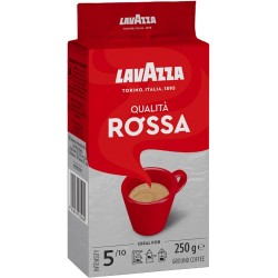 Lavazza Qualita Italian Rossa Ground Coffee - Intensity 5