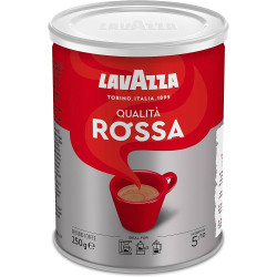 Lavazza Qualita Rossa Arabica Robusta Ground Coffee Medium Roast - Intensity 5 