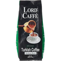 Lord Caffe Turkish Ground Coffee Medium Roast with Cardamom