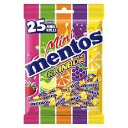 Mentos Rainbow Mini Candies Assorted Fruit Flavors (25 pieces) 