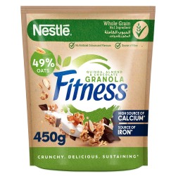 Nestle Fitness Wholegrain Granola with Chocolate, Quinoa & Almonds - artificial colors free, artificial flavors free