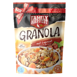 Family Harvest Granola with Honey  Nuts & Apricots - GMO free  palm oil free