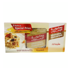 Emirates Macaroni Vermicelli Pasta - vegetarian 3 packs