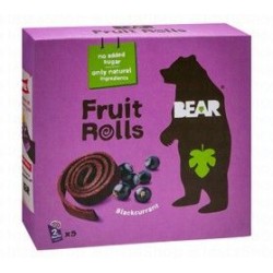 Bear Blackcurrant Fruit Rolls - vegan  gluten free  nut free