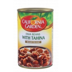 California Garden Fava Beans with Tahina