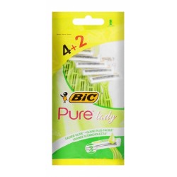 BiC Pure 3 Lady Disposable Razors (4+2 Free)