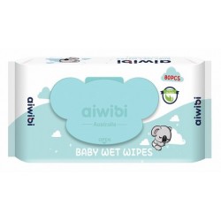 Aiwibi Hypoallergenic Baby Wet Wipes with Natural Tea Tree Oil - alcohol free  soap free