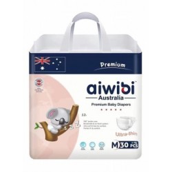 Aiwibi Premium Medium Ultra Thin Baby Diapers (6-9kg)