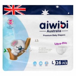 Aiwibi Premium Ultra Thin Large Baby Diaper Pants (9-12kg)