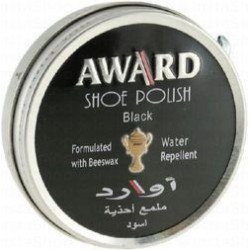 Award Water Repellent Black Shoe Polish