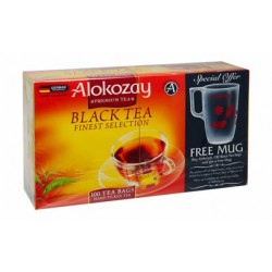 Alokozay Black Tea Bags with Mug